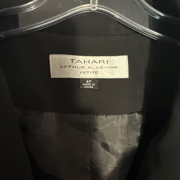 Tahari ASL Women's Black Two-Button Blazer Sport Coat Suit Jacket Size 6P - Picture 3 of 6